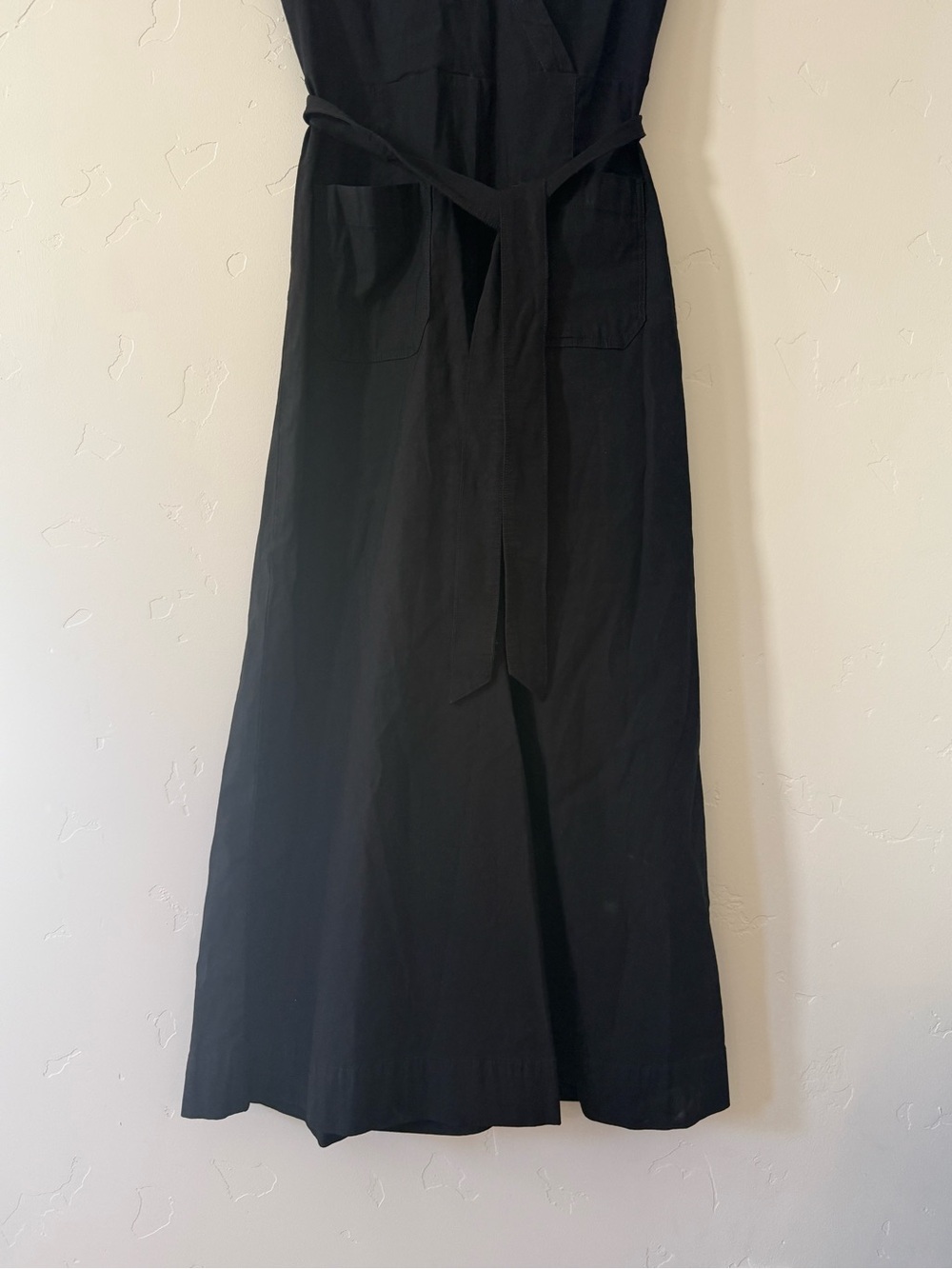 Anthropologie Maeve Colette Linen-Blend Jumpsuit Black , size 8 - Picture 8 of 9